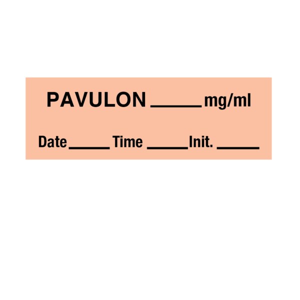 Tape, Pavulon 1/2" x 500" Salmon w/Black